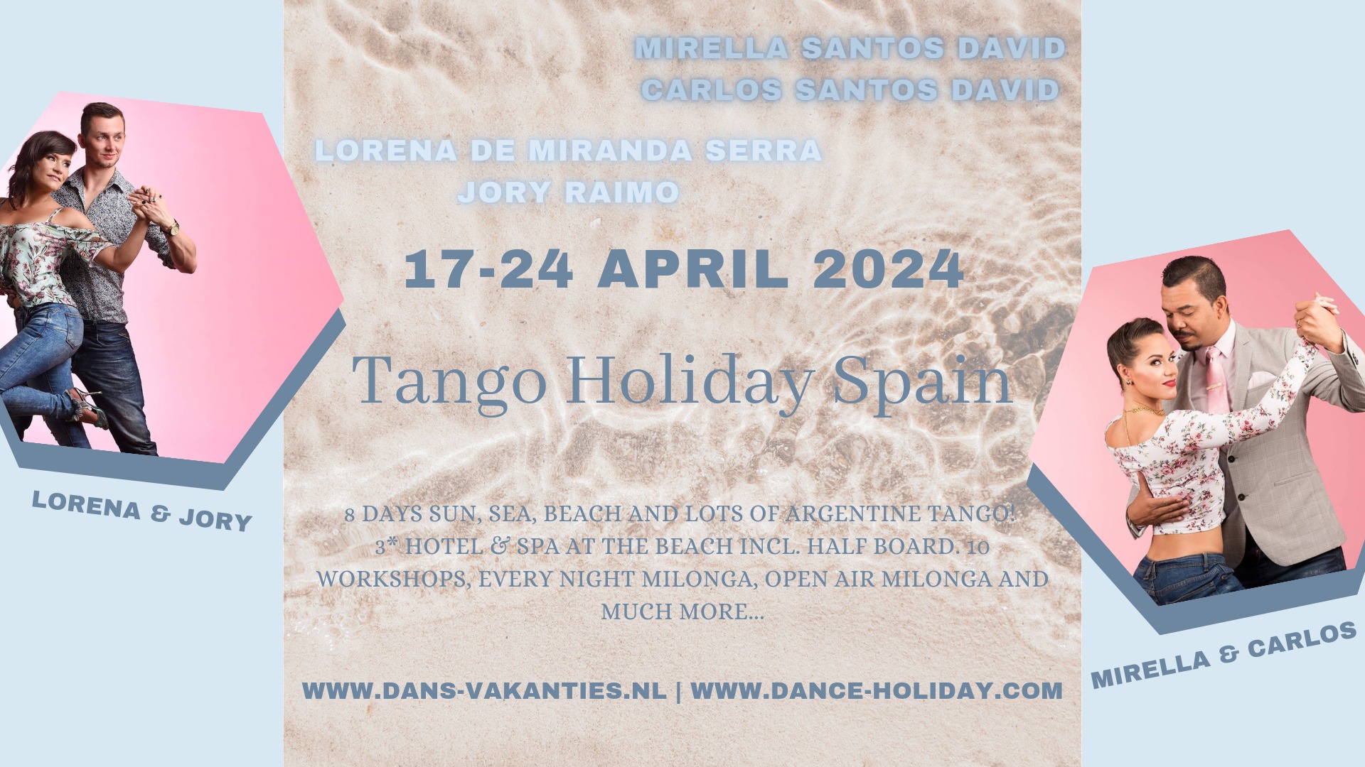 Tango Holiday Cadiz Spain Mirella, Carlos, Lorena, Jory