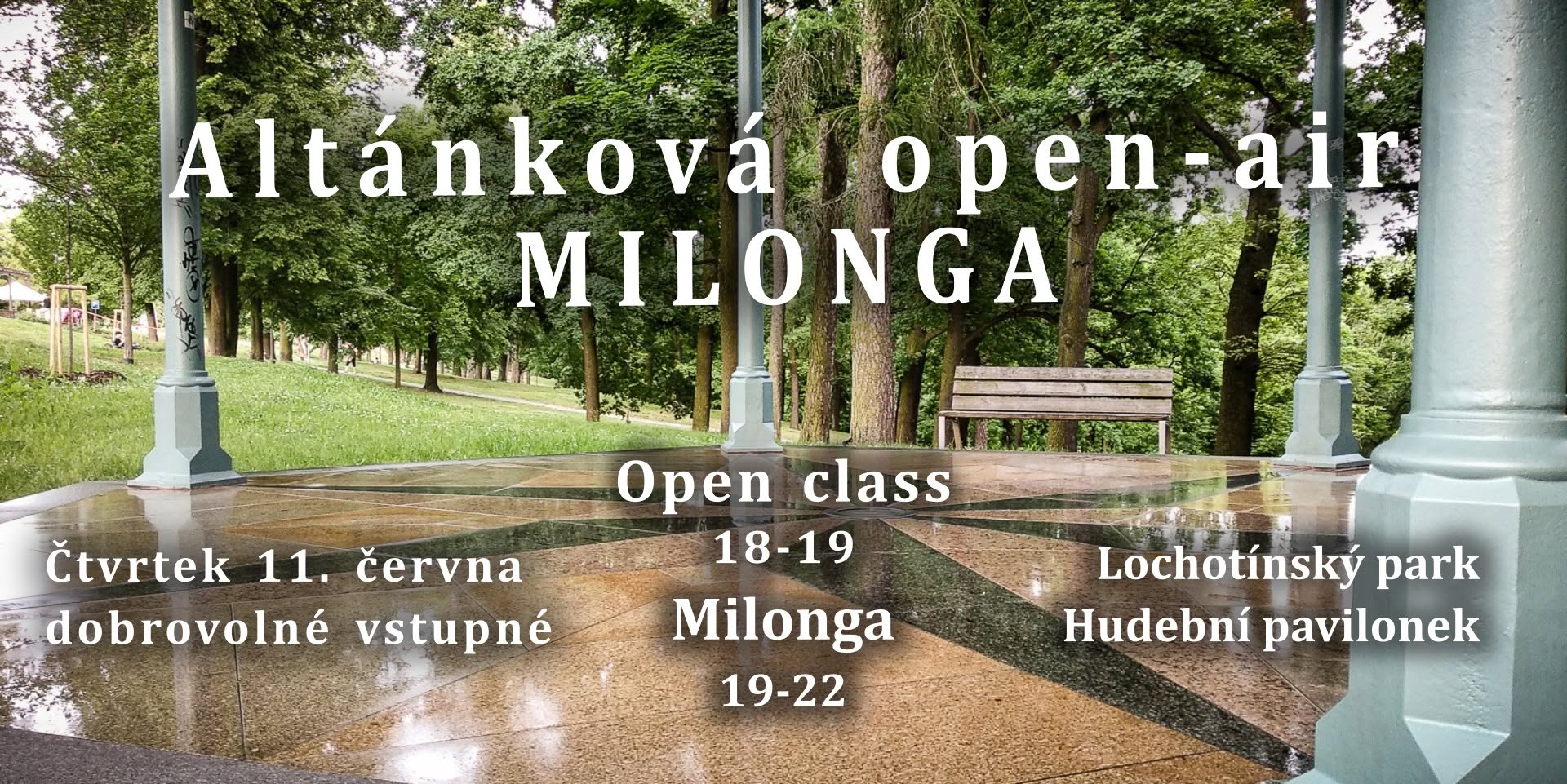 Altánková open-air MILONGA - 9.7.