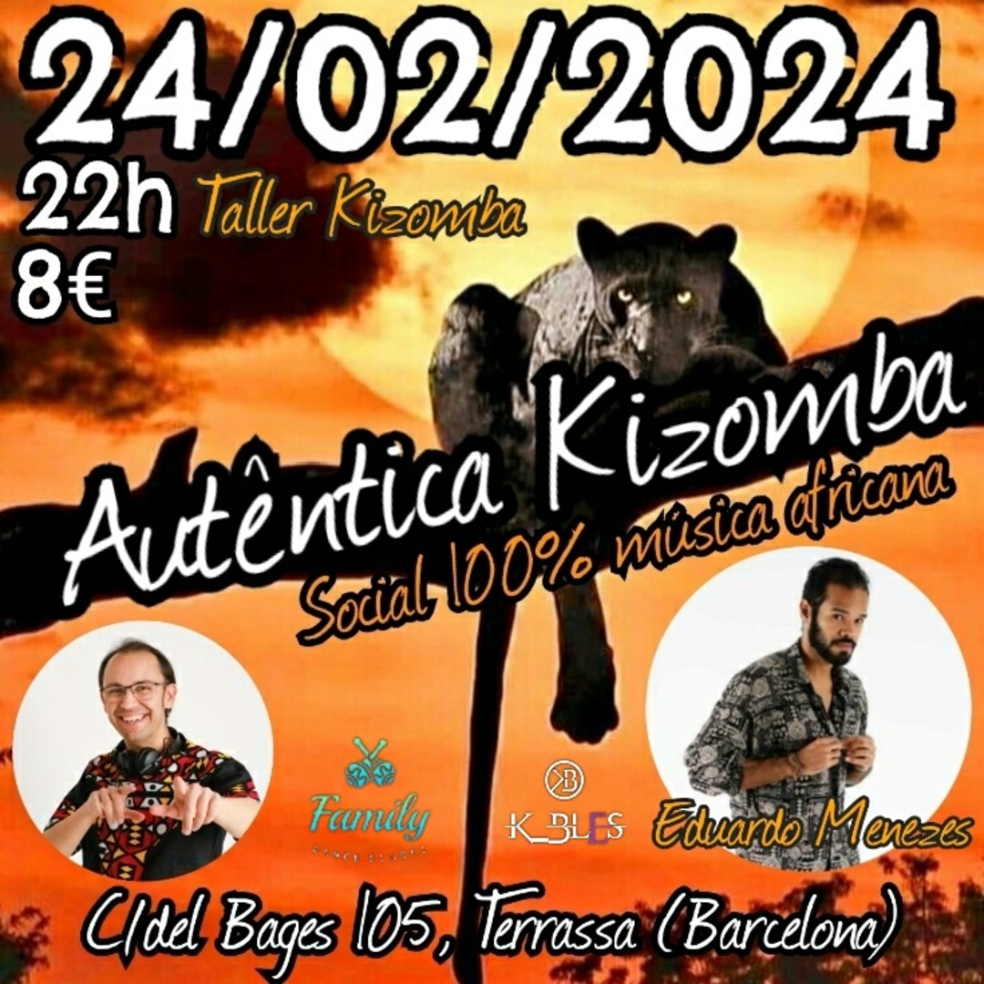 Autêntica Kizomba 24 02 2024 con Eduardo Menezes, social 100% música africana