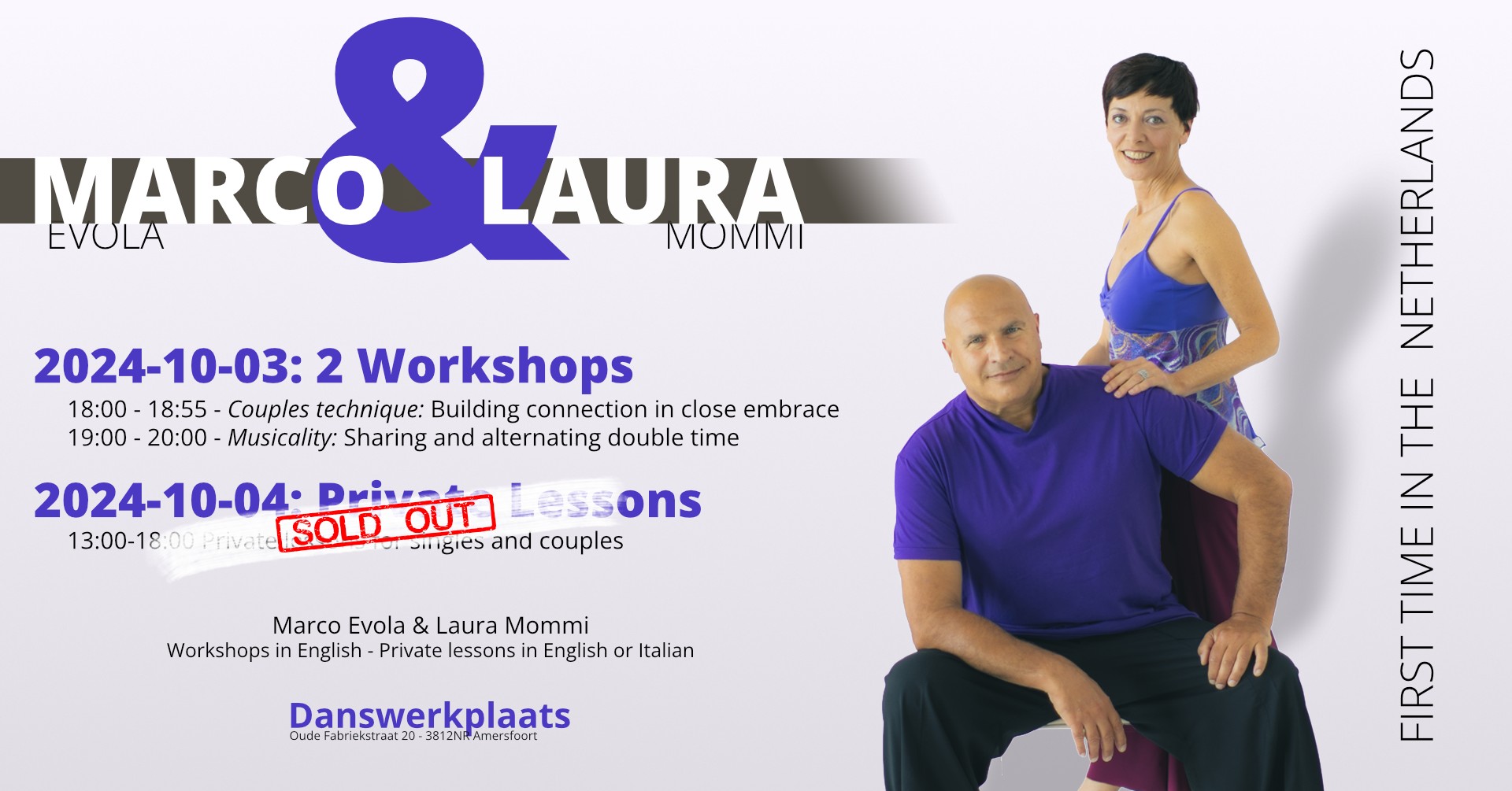 Marco & Laura - 2 group workshops (private lessons sold out)