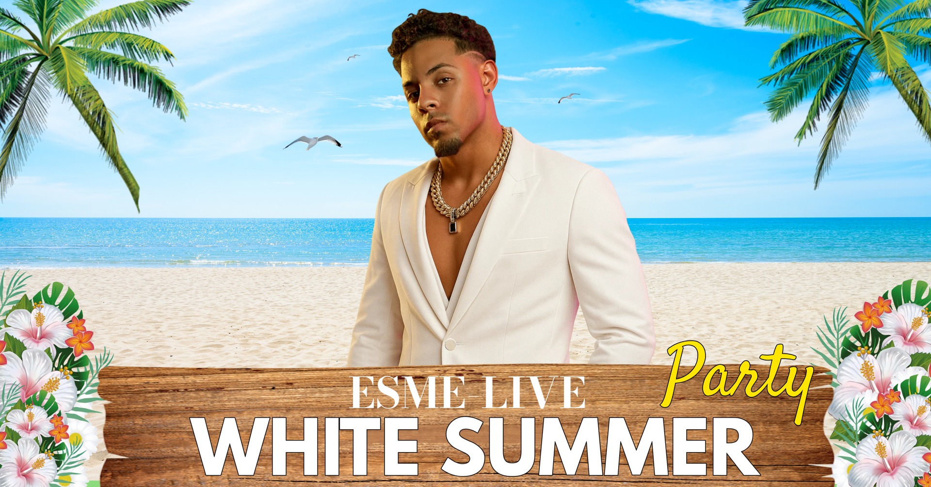 SALSA & BACHATA WHITE SUMMER PARTY FEAT BACHATA SUPERSTAR ESME LIVE!