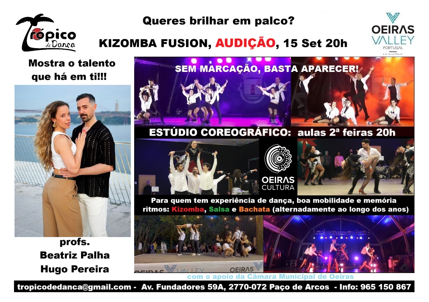 AUDIÇÃO: gostas de palco e pensas ter talento? Aparece!