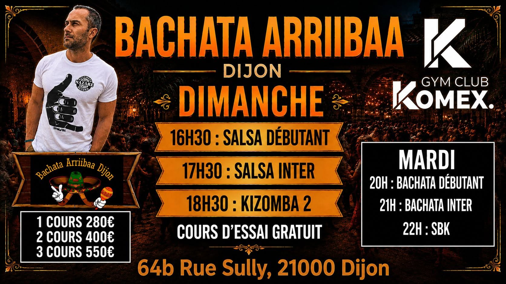dimanche salsa kiz ( cours essai gratuit)
