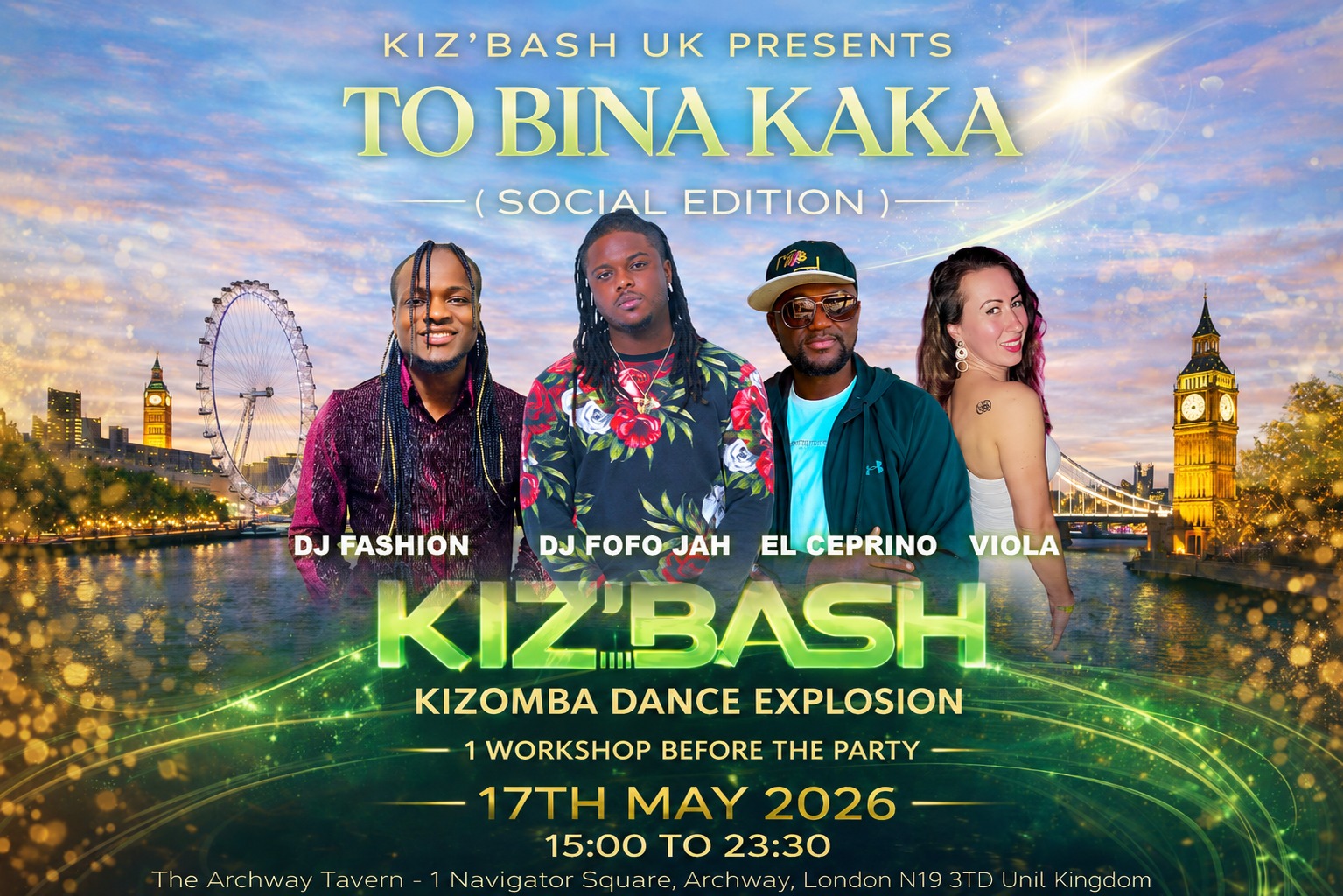 KIZ'BASH UK TOBINA KAKA SOCIAL EDITION