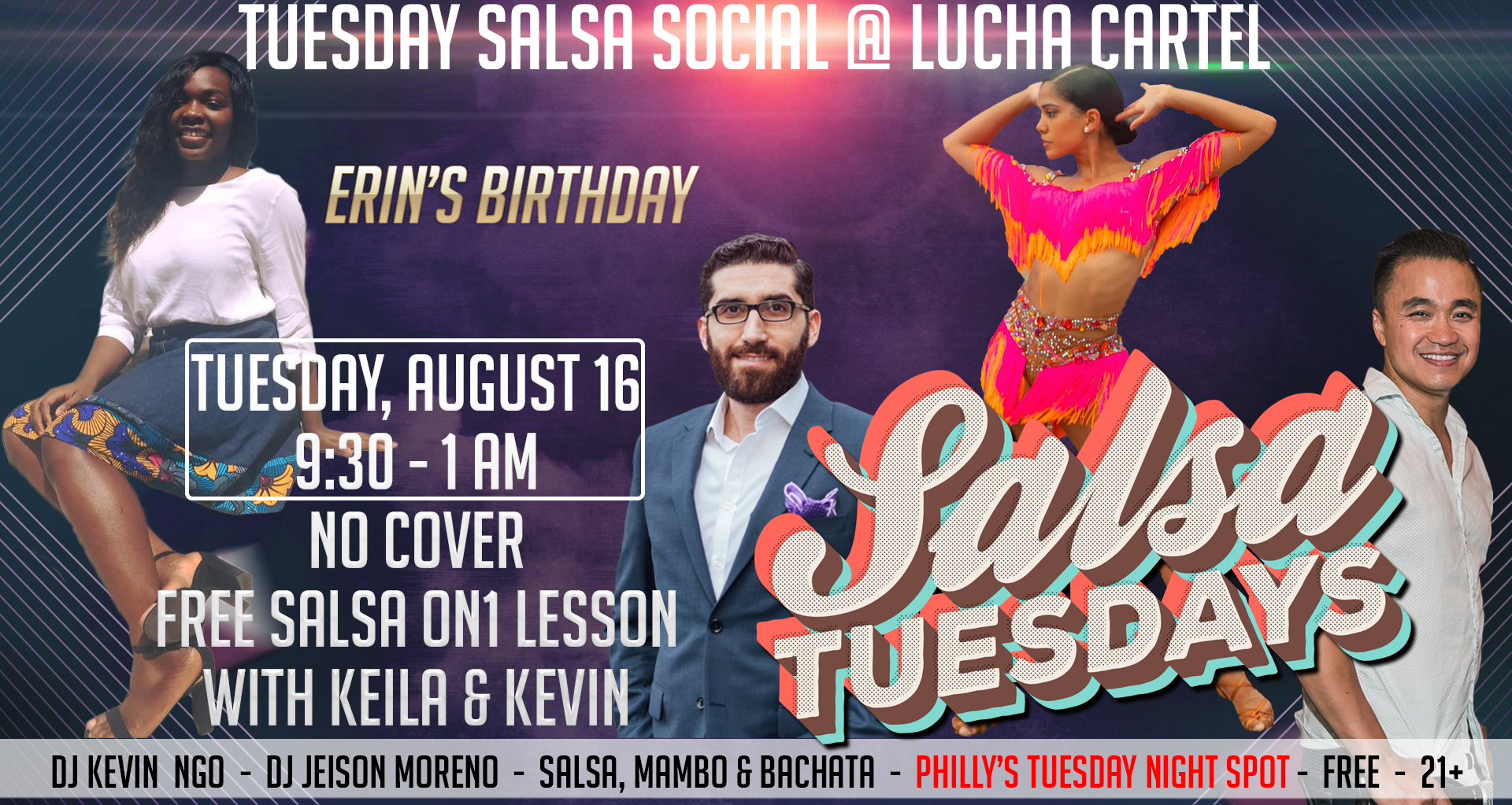Salsa Tuesdays Aug 16