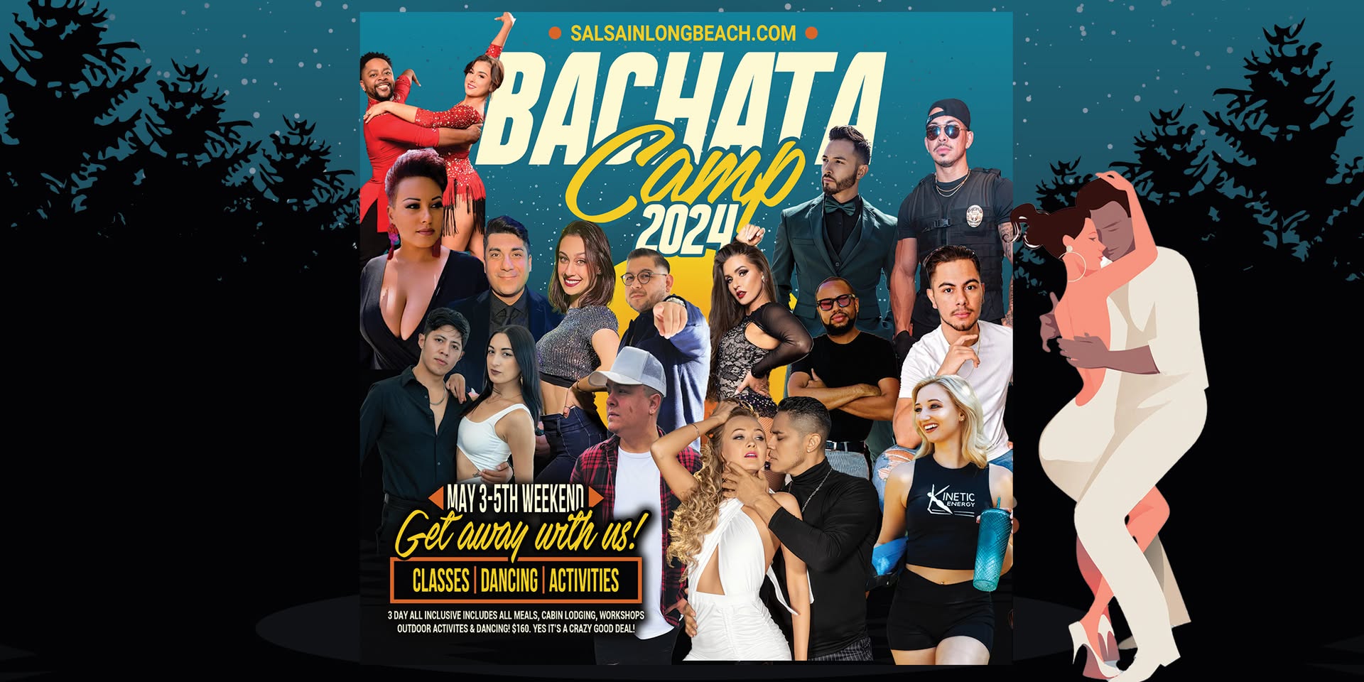 BACHATA CAMP 2024! 3 Day weekend in the mountains!