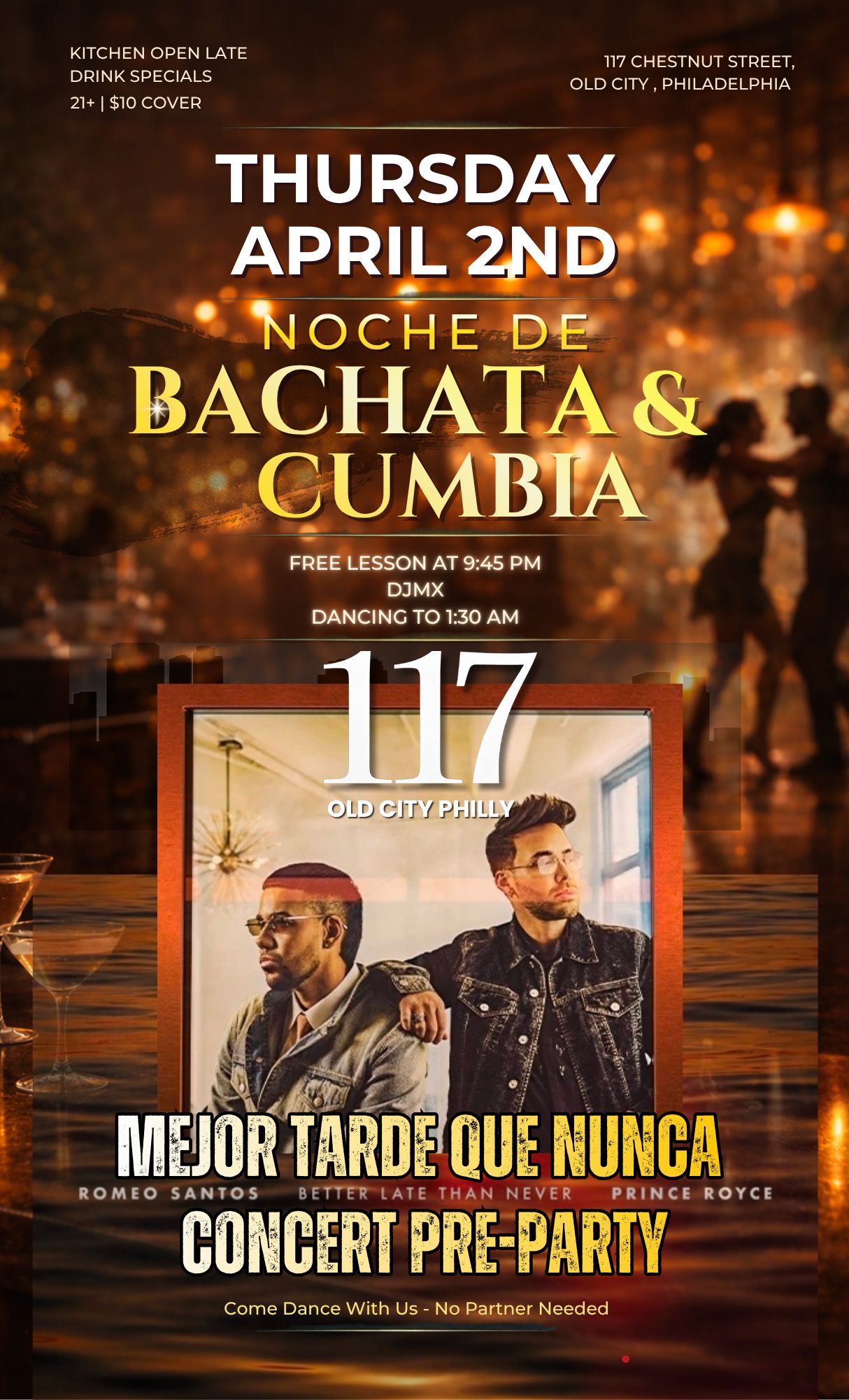 Noche de Bachata y Cumbia - Concert Pre-Party