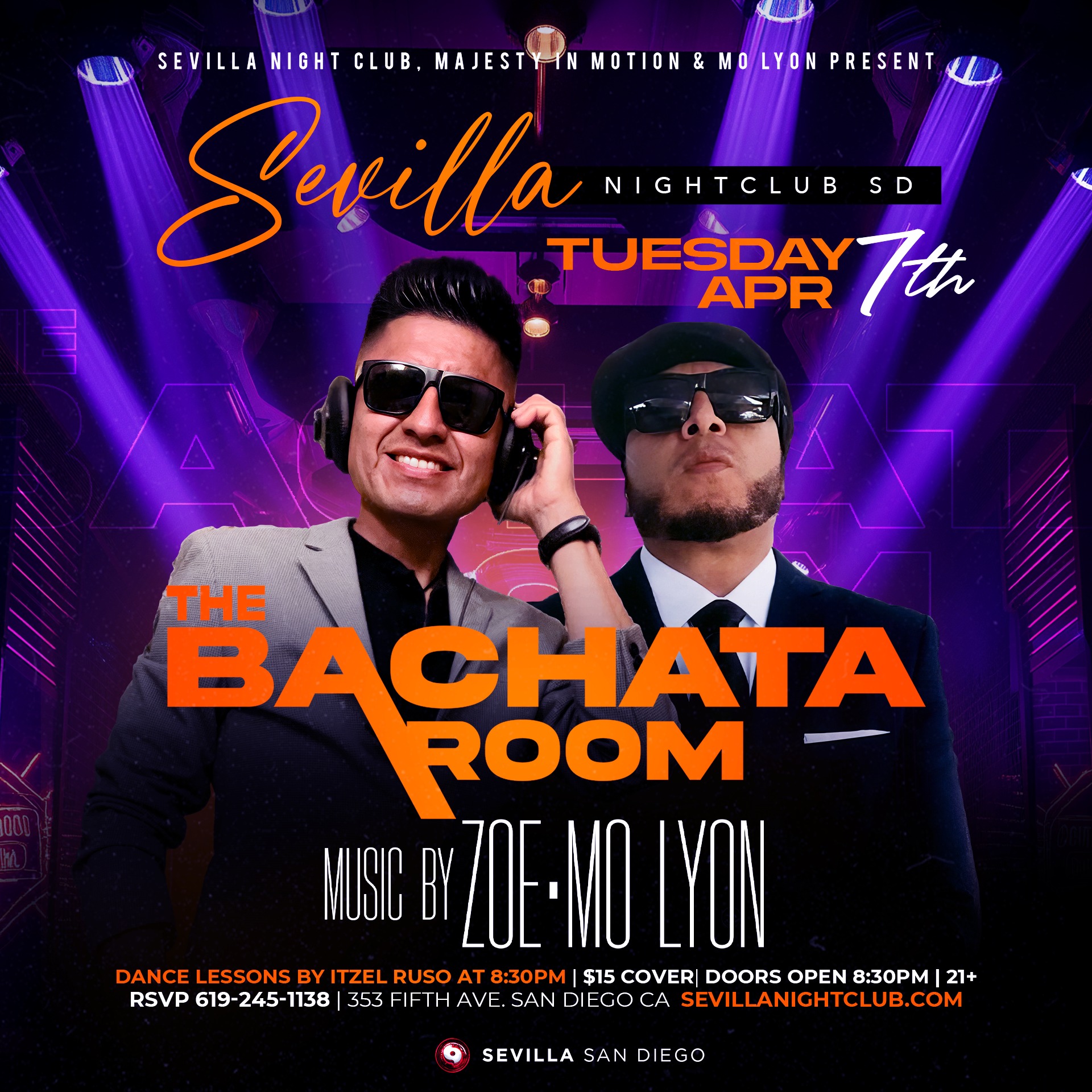 Bachata Room Tuesdays - Latin Dance at Sevilla San Diego