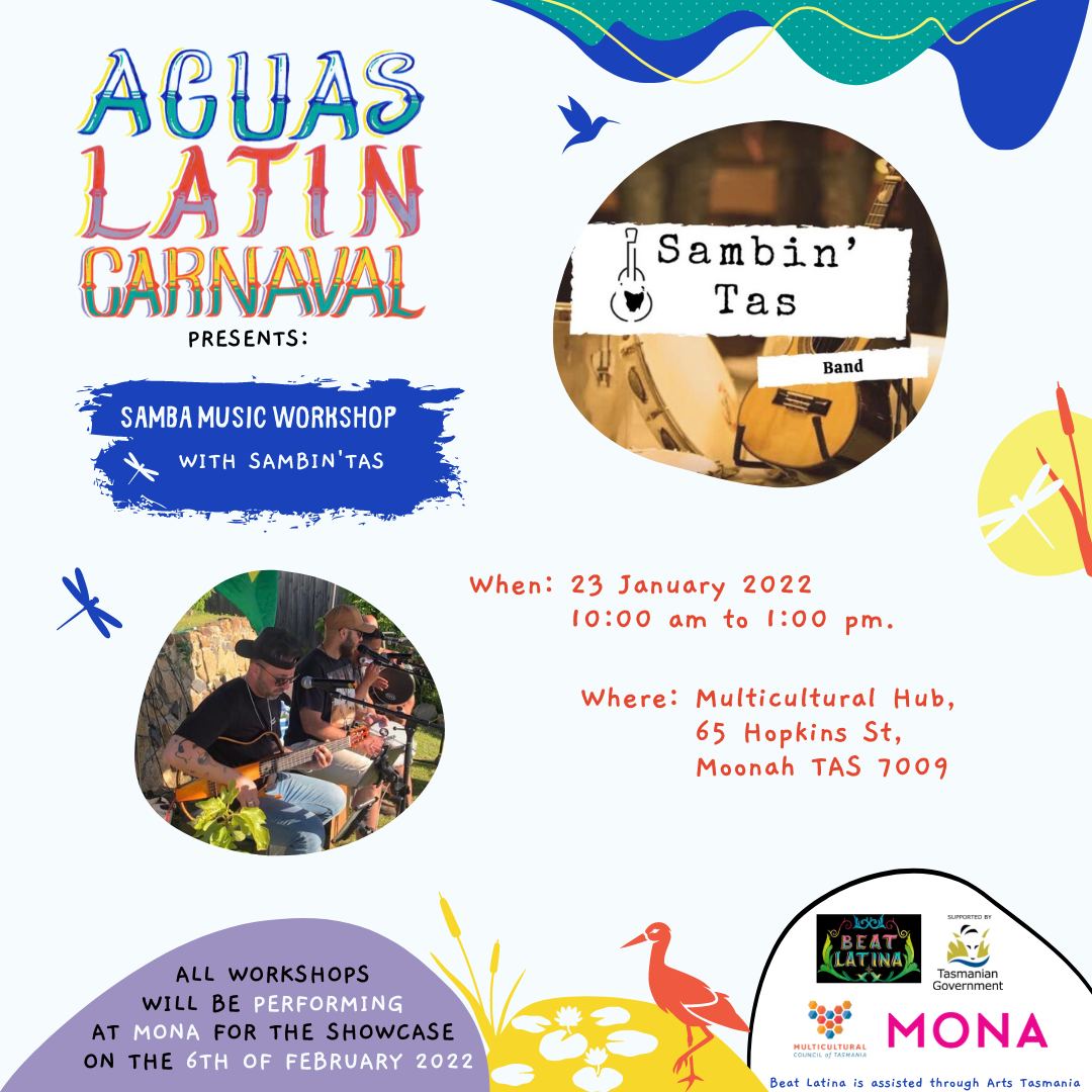 AGUAS Carnaval- Samba, Rhythms and Instruments Workshop