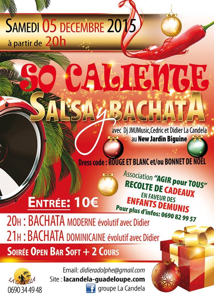 Soirée SO CALIENTE de Noël de SALSA y BACHATA