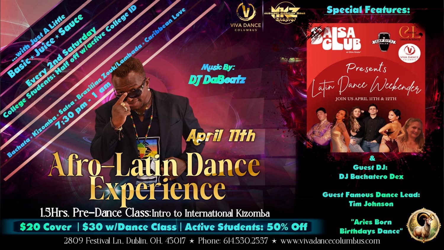 Afro-Latin Dance Experience & OSU Latin Dance Weekend
