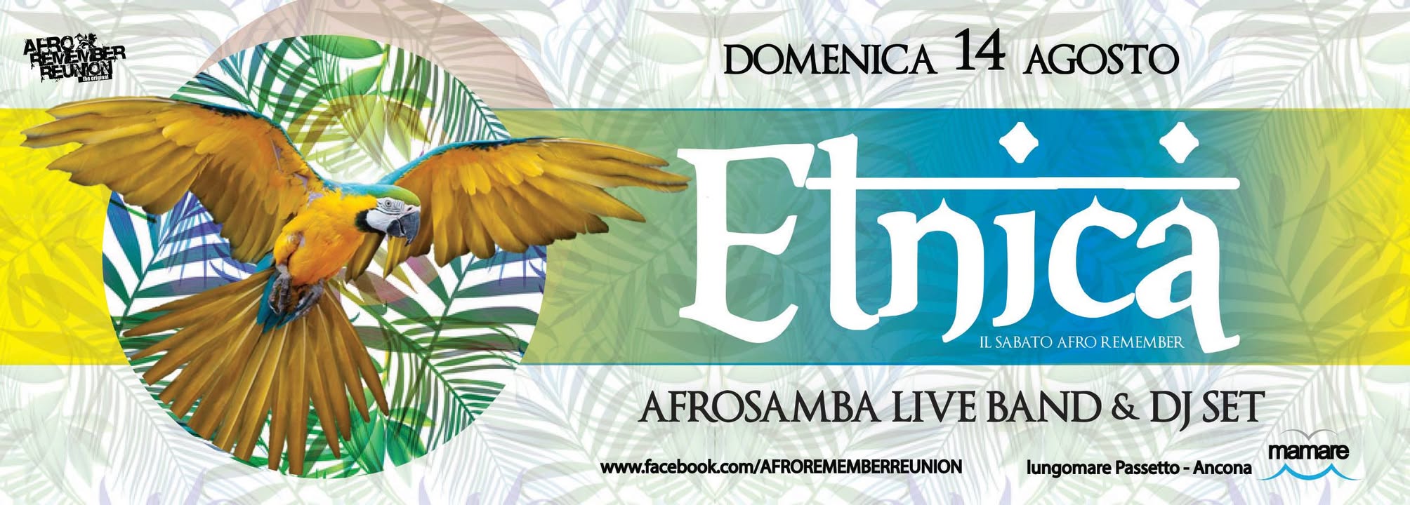 Dom 14 agosto 'Etnica - Aspettando il Ferragosto' presso Mamare - Ancona