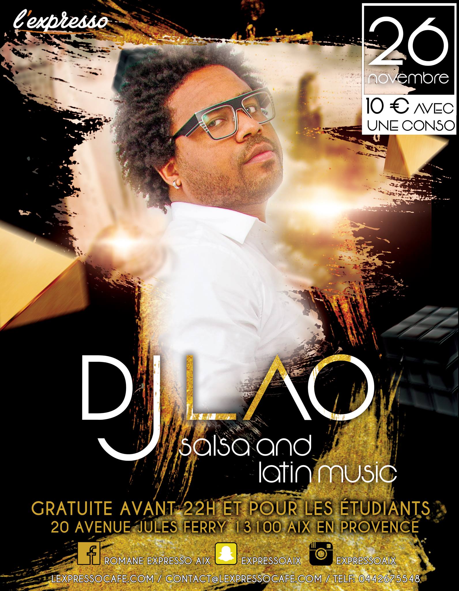 Soirée Salsa avec DJ Lao