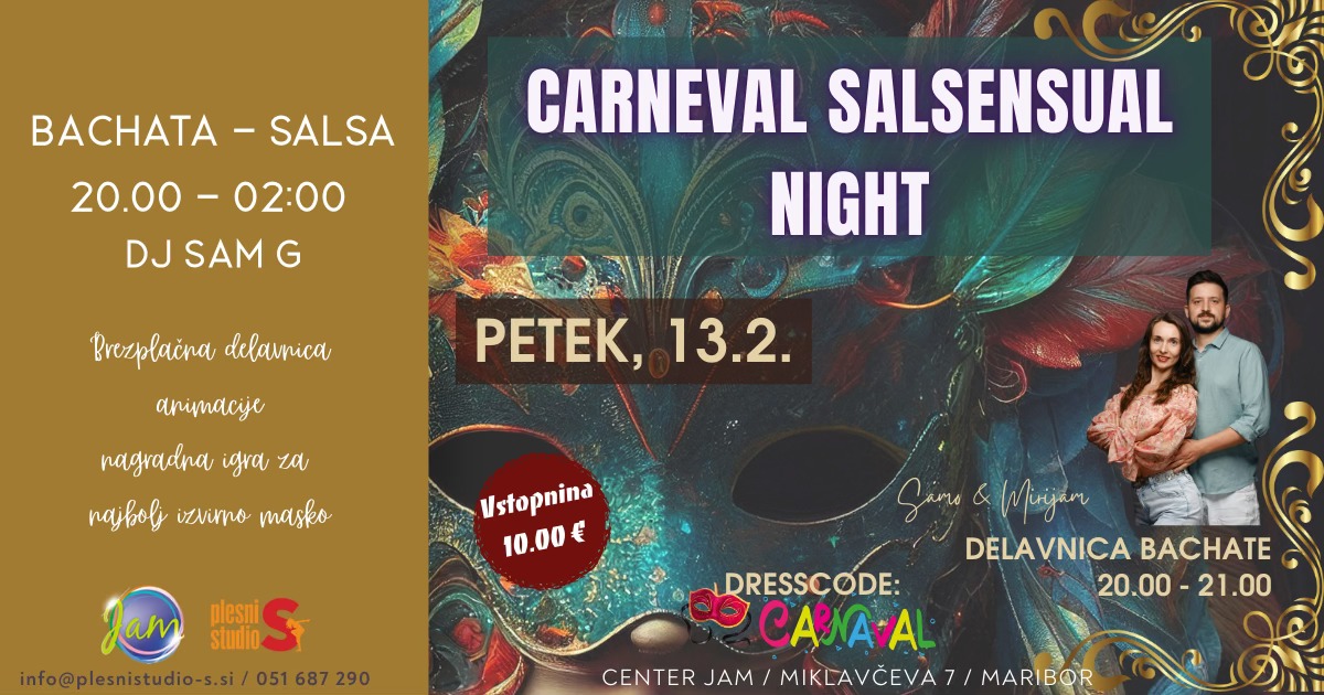 CARNEVAL SALSENSUAL NIGHT NA JAM-u
