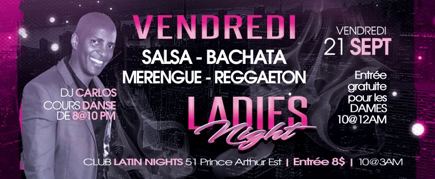 Vendredi Salsa Bachata Ladies Night