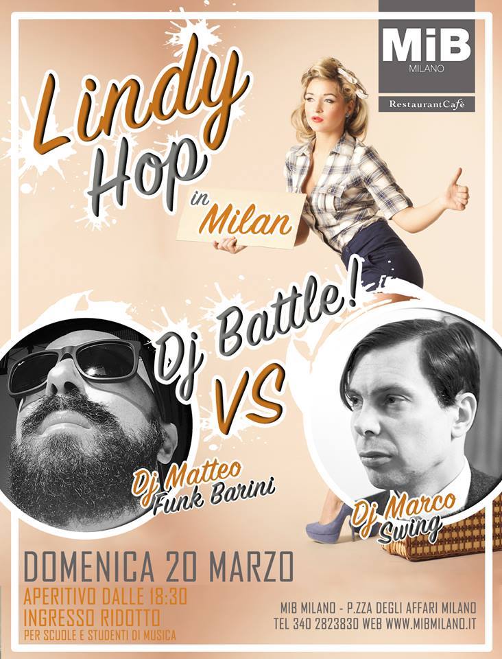 ♙✬ LINDY HOP in MILAN 4.0 ❆ SUNDAY ⒹOUBLE Ⓓj BATTLE - SWING vs BOOGIE ✬♟