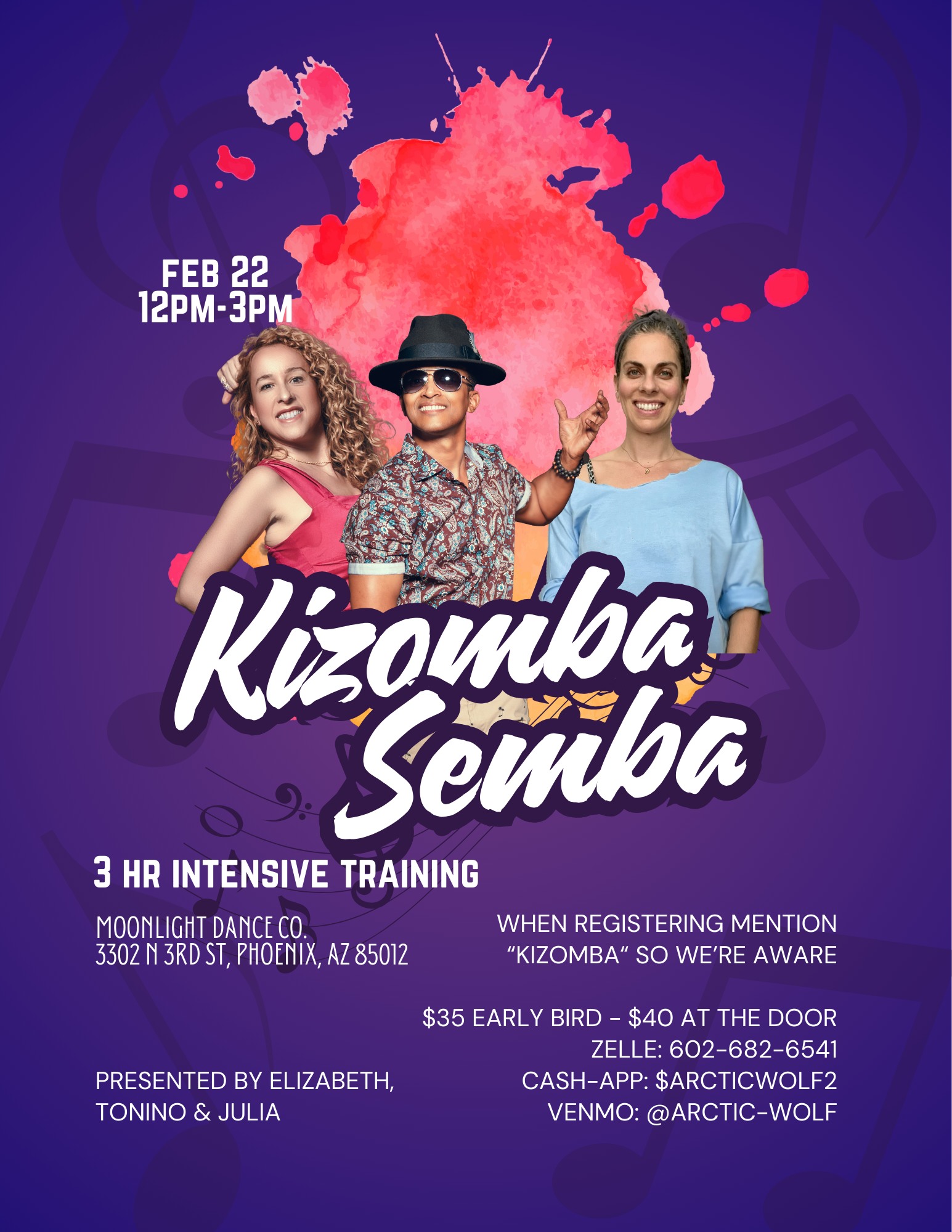 3 Hr Kizomba Semba Intensive