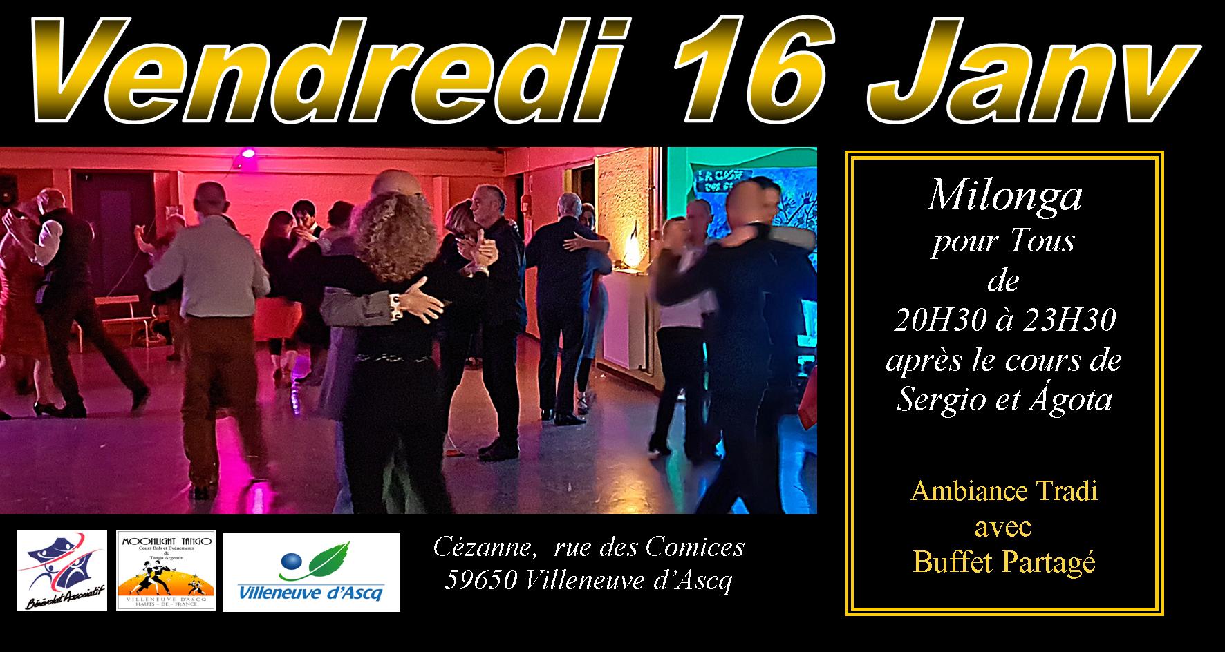 Milonga apès le cours de Sergio et Agota