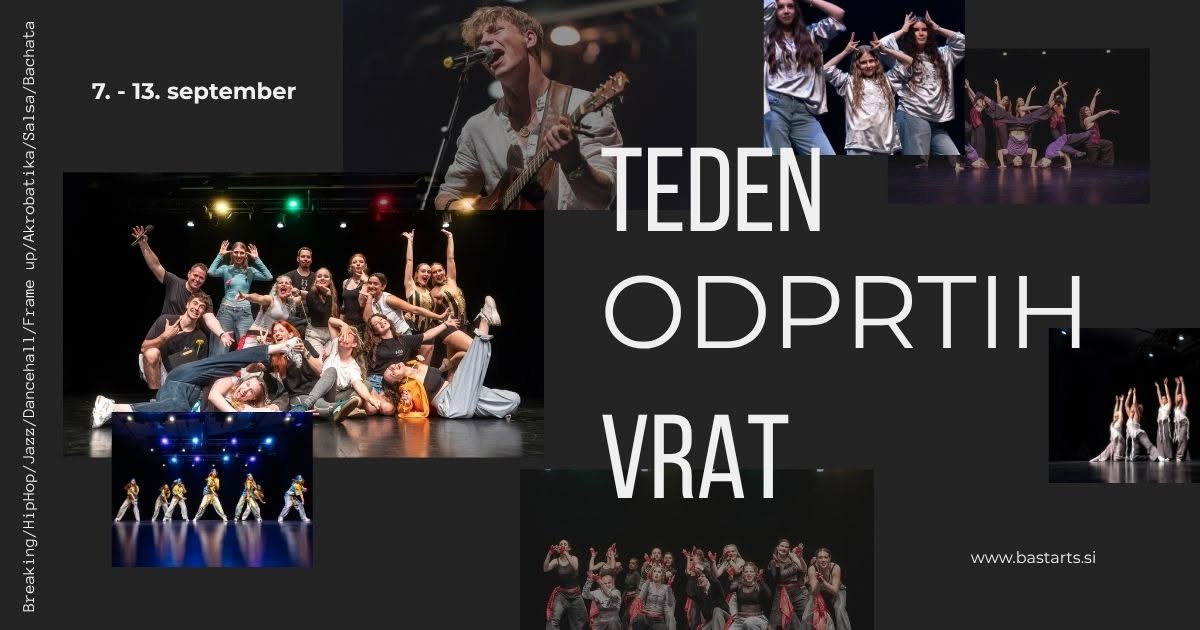 🎉 TEDEN ODPRTIH VRAT: 7. 11. september 🎉