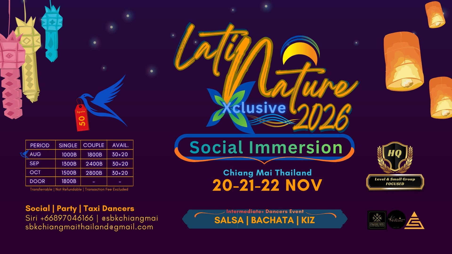 Latin Nature Xclusive 2026 Social Immersion Edition Nov 20-21-22