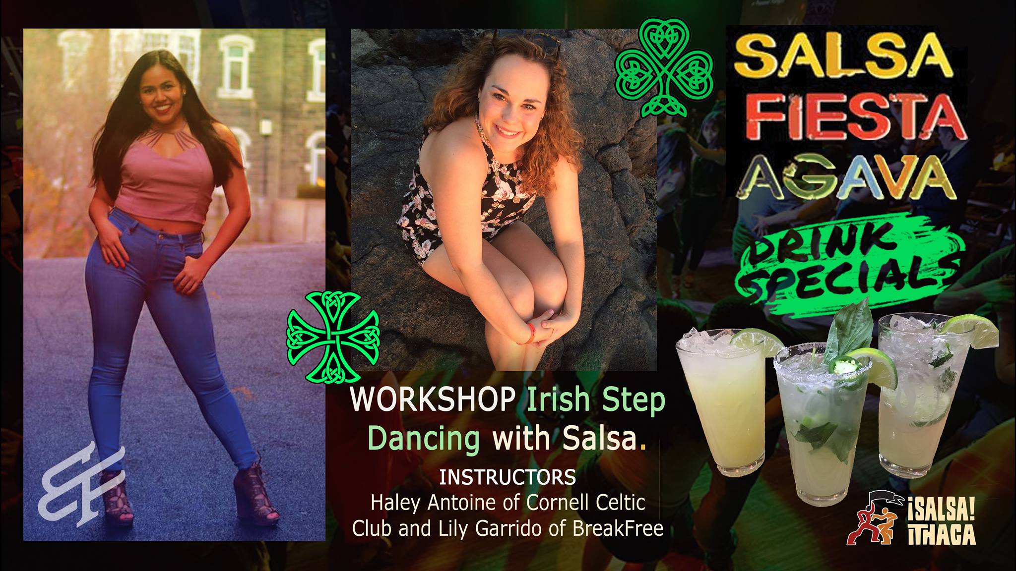 SALSA NIGHT AGAVA Latin Saint Patrick's with Guest Workshop