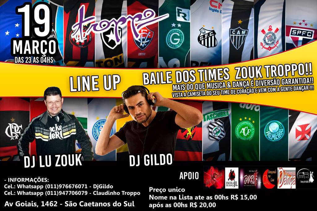 Baile dos Times - Zouk + Black®