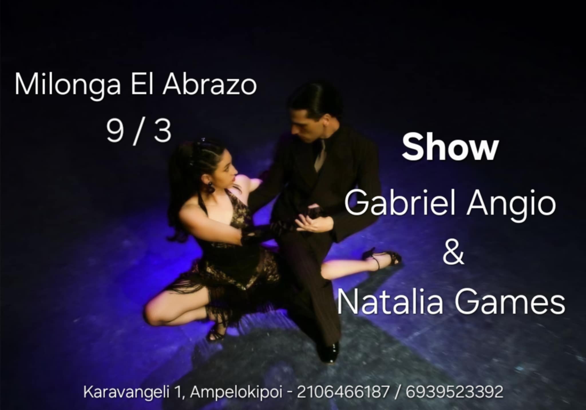 Milonga El Abrazo * SHOW Gabriel & Natalia !!!