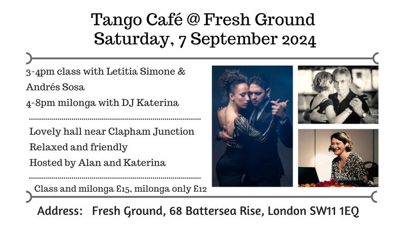 Tango Café - milonga and class with Andrés and Letitia
