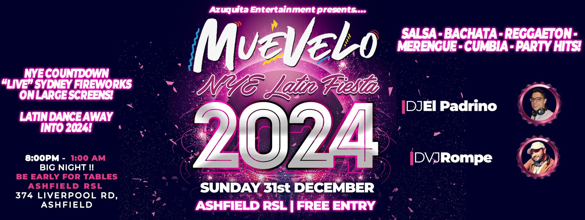 πβ¨ β πππ πππππ πππππ ππππ¦ βπβ¨ - ASHFIELD RSL - FREE ENTRY