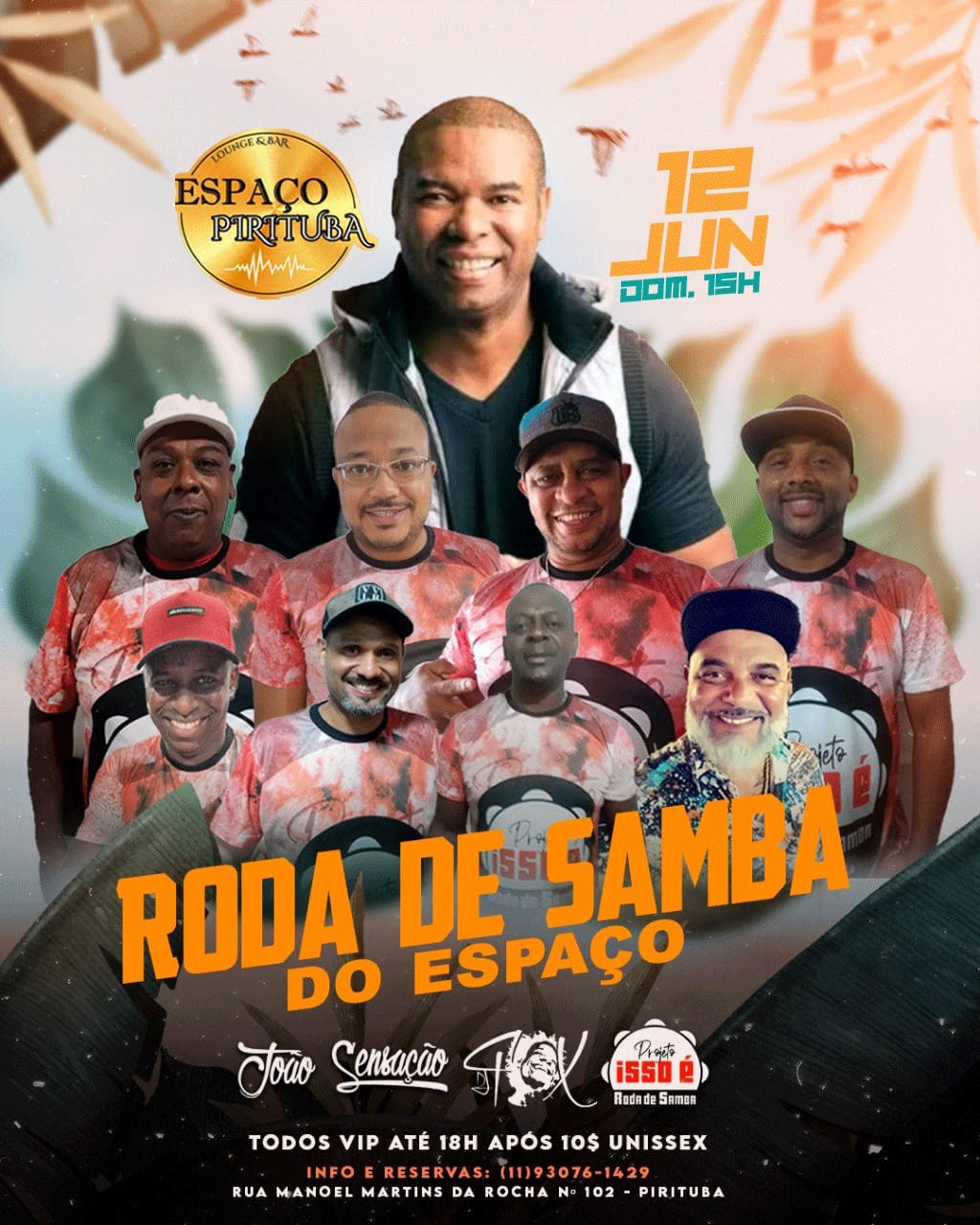 Roda de Samba do Espaço com Projeto Isso É Roda de Samba