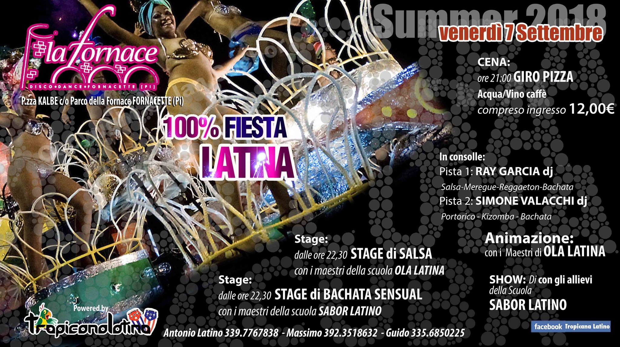 100% Festa Latina il Venerdì della fornace a Fornacette