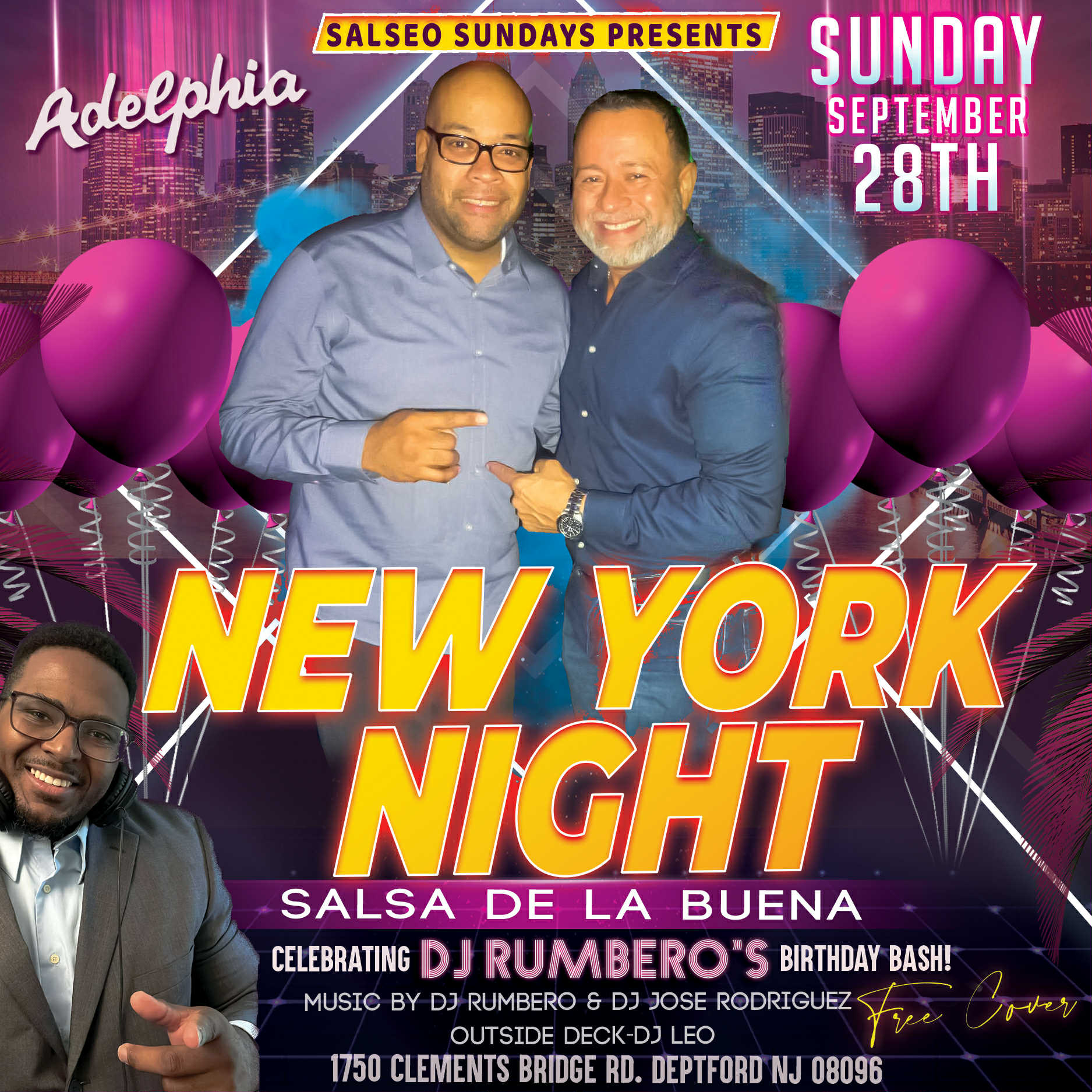 New York Night "Salsa De La Buena" @ Adelphia w DJ Rumbero & DJ Jose Rodriguez