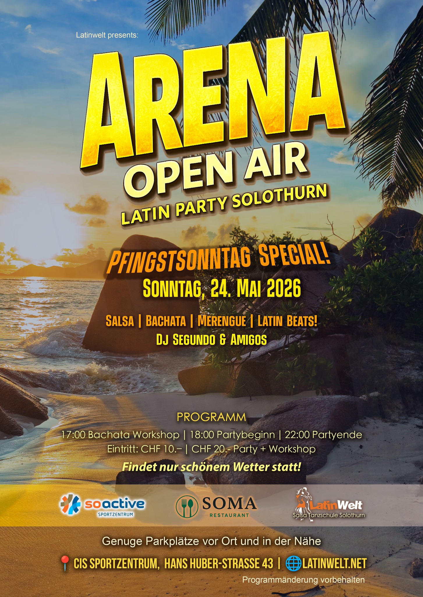 Pfingstsonntag Special - Arena Salsa Open Air Party
