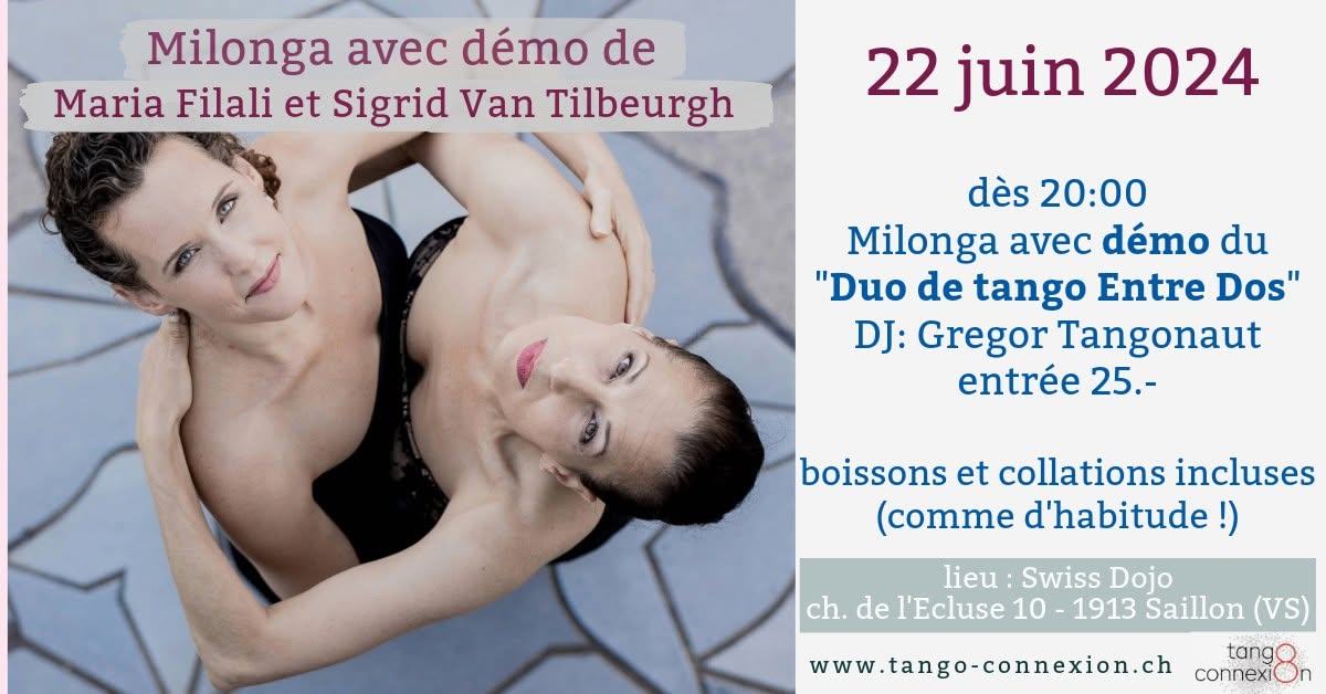 Milonga spéciale "Duo Entre Dos" avec démo
