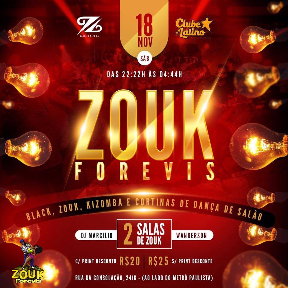 Zouk Forevis no Clube Latino Sabado 18 11