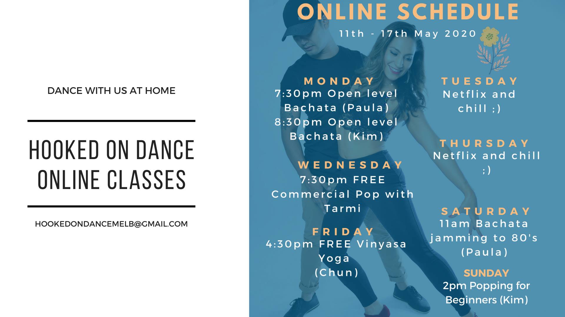 HOD Online classes week 11th to 17th May