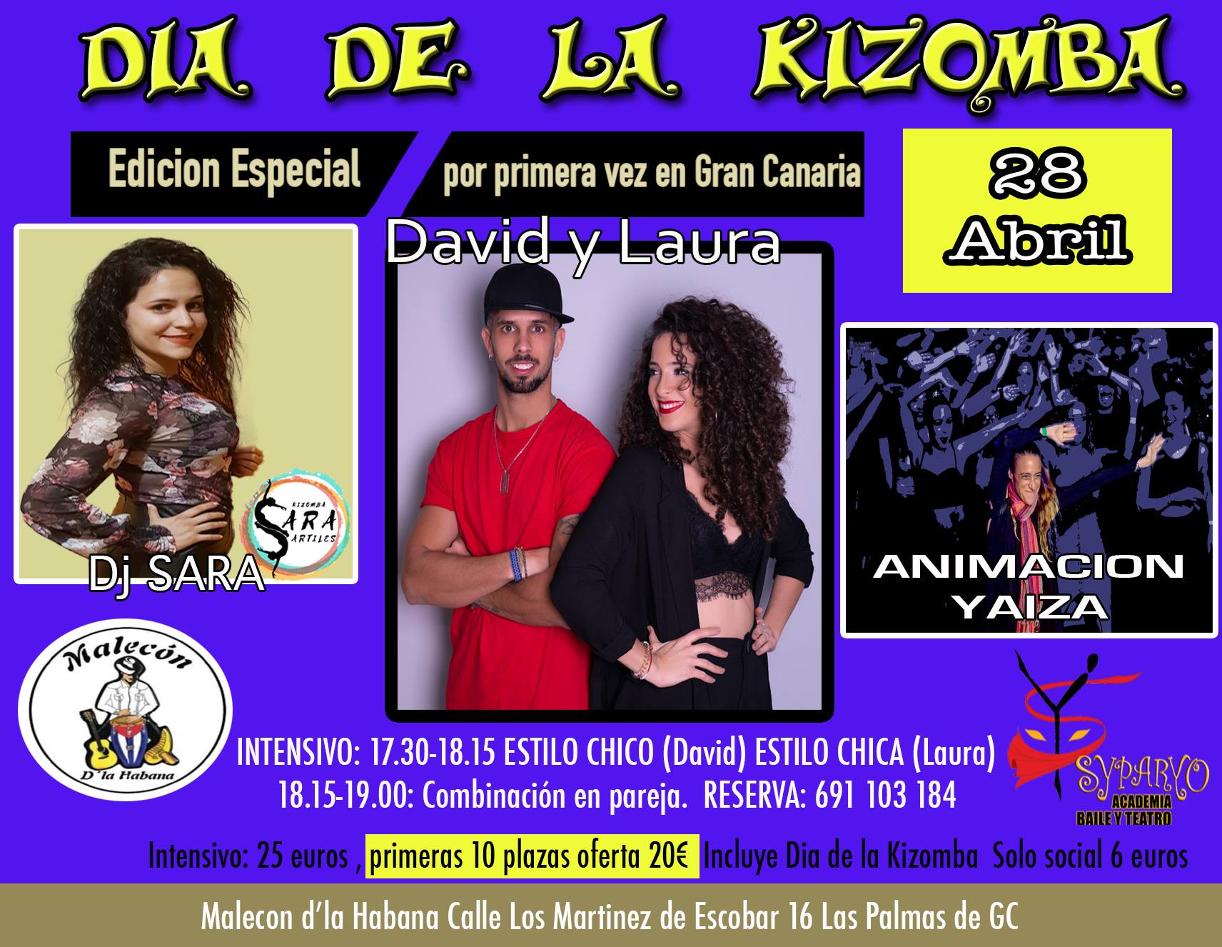 Intensivo con David y Laura Edicion especial Dia de La Kizomba
