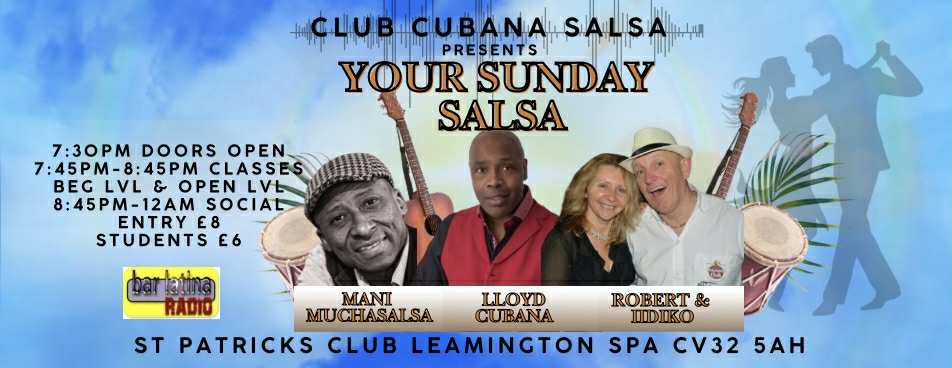 SALSA CUBANO Y BACHATA CON CLASE FIESTA