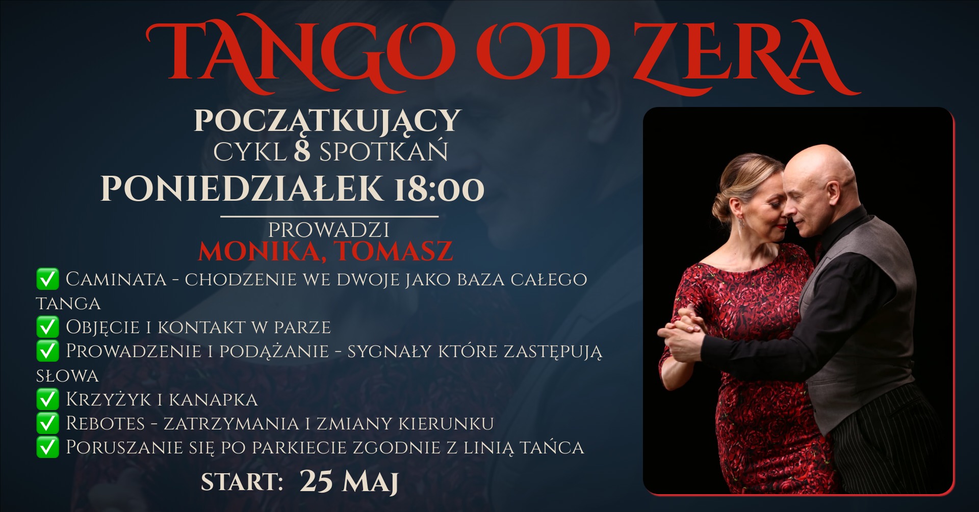 Tango od zera Warszawa, nowy kurs
