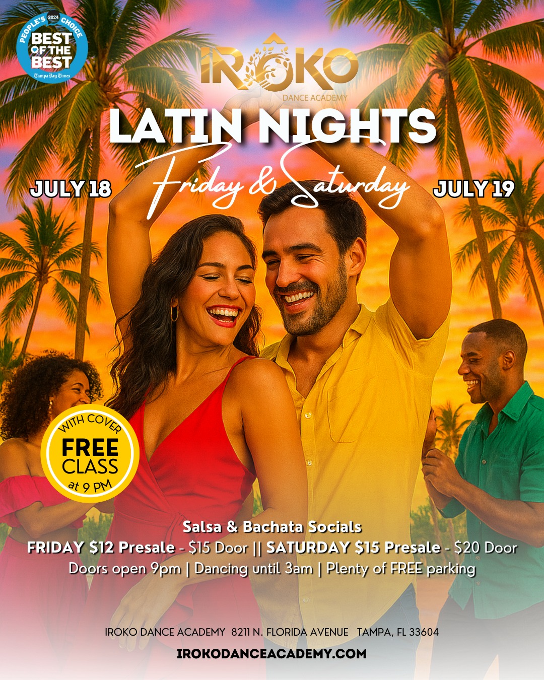 Irôko July Salsa Jam July 18th & 19th