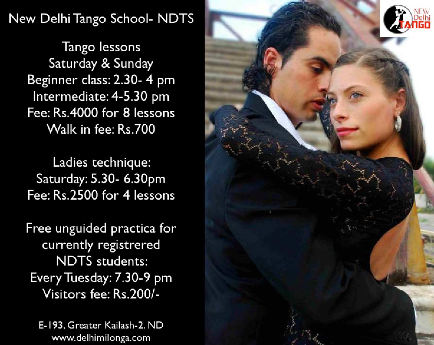 July August Tango Agenda by NDTS
