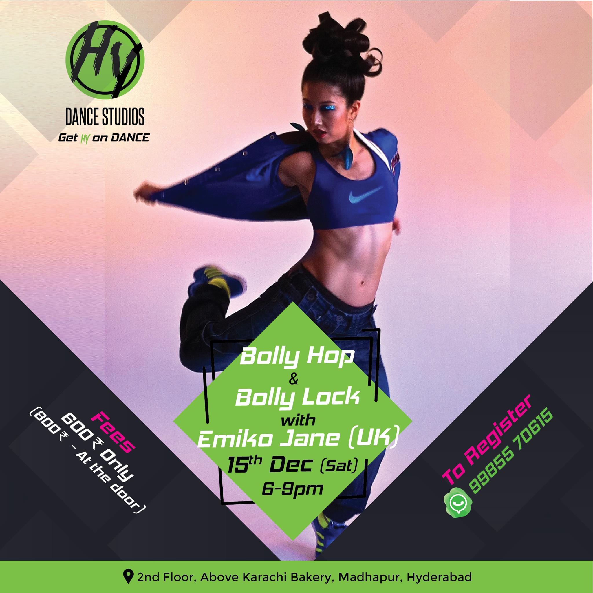 Bolly Hop & Bolly Lock with Emiko Jane Ishii HY Dance Studios