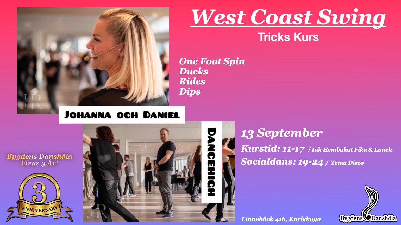 WCS Tricks Kurs med Johanna & Daniel Ifrån DanceHigh