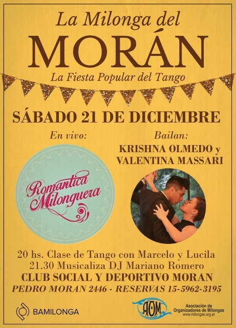 Despedimos el 2019 en La Milonga del Morán!