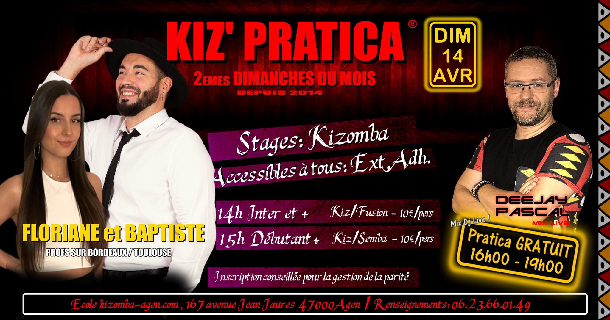 KIZ'Pratica AVRIL 2024 - Baptiste et Floriane