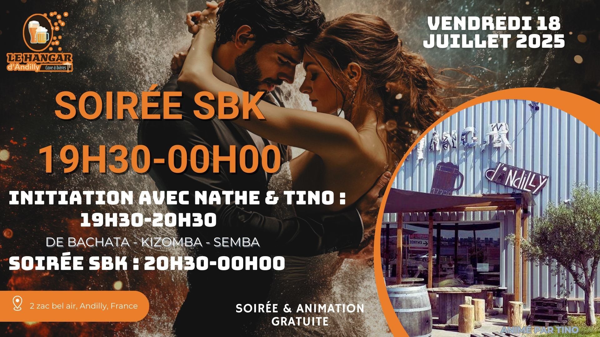 SOIRÉE SBK AU HANGAR D'ANDILLY