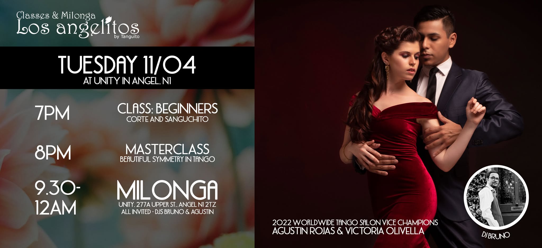 UK Exclusive - 2022 tango Vice CHAMPS AGUSTIN ROJAS & VICTORIA OLIVELLA at JACKSONS LANE