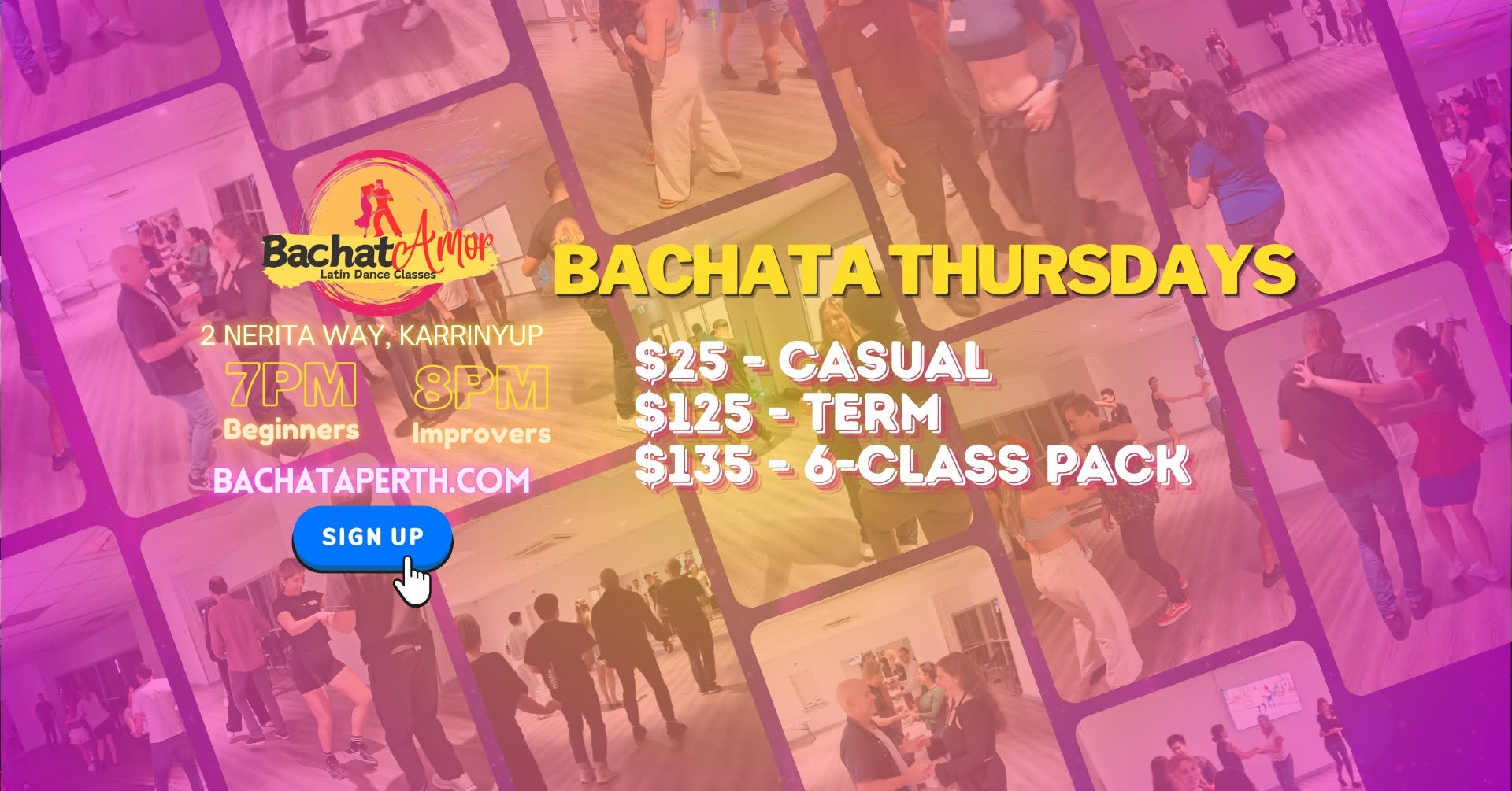 Bachata Thursdays in Karrinyup: Learn to dance - no partner required!