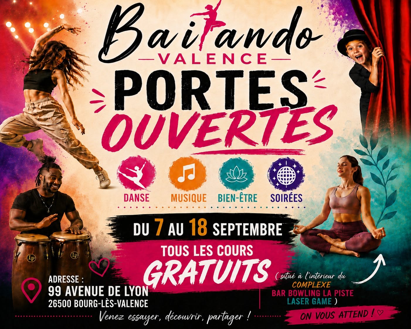 Portes ouvertes, cours et soirées dansantes