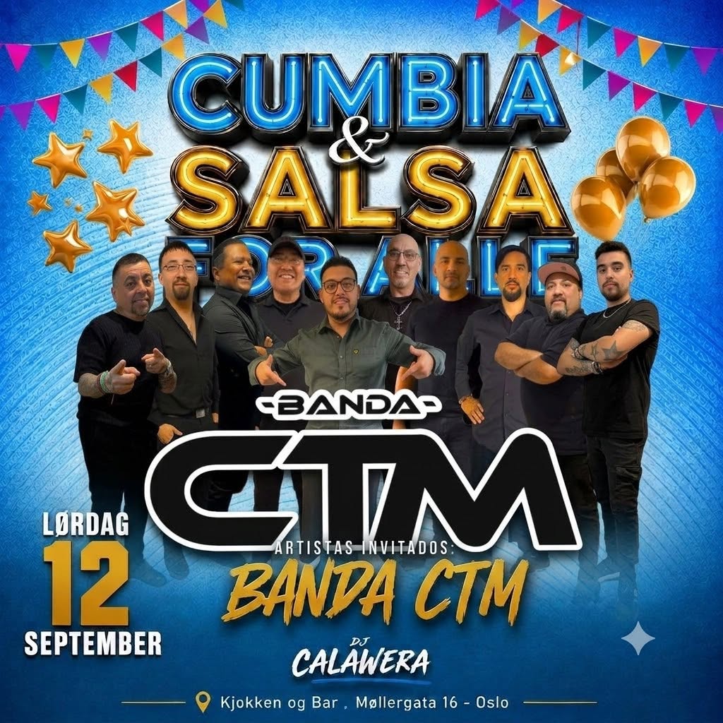 CUMBIA & SALSA for alle “BANDA CTM”🎸🔊 OSLO